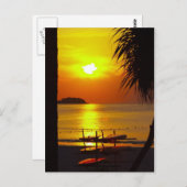 Sonnenstrand Thailand Postkarte (Vorne/Hinten)