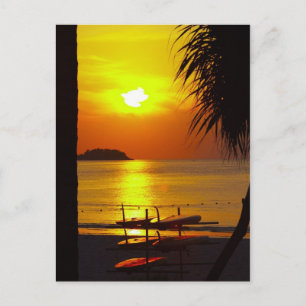 Sonnenstrand Thailand Postkarte