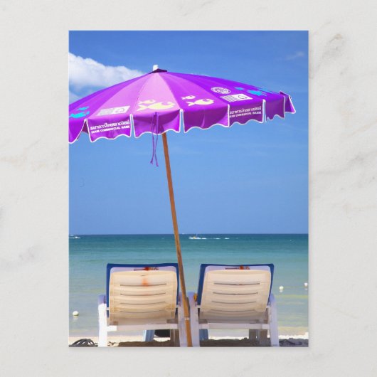 Sonnenstrand Thailand Postkarte (Vorderseite)