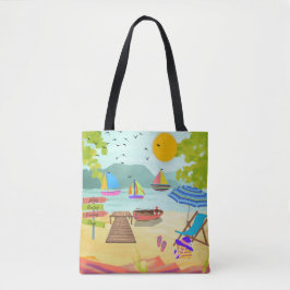 Sonnenstrand Town Urlaub Tourist Tasche