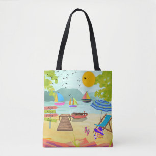 Sonnenstrand Town Urlaub Tourist Tasche