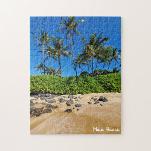 Sonnenstrand von Maui und Palmen Puzzle