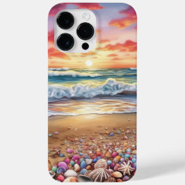 SONNENSTRANDSCHENZE MIT FARBHAFTEN SAISHELLEN Case-Mate iPhone 14 PRO MAX HÜLLE