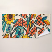 Sonnenstrom Blüte Badehandtuch (Badehandtuch)