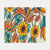 Sonnenstrom Blüte Fleecedecke (Vorderseite (Horizontal))