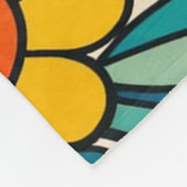 Sonnenstrom Blüte Fleecedecke (Ecke)