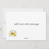 Sonnenstudio Frühlingskarte Feiertagskarte (Rückseite)