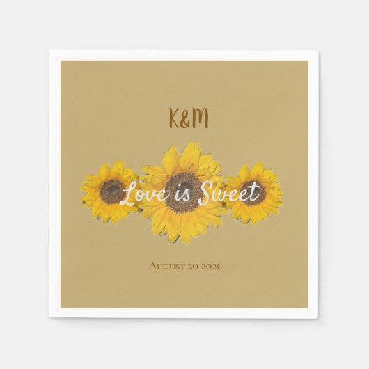 Sonnenstudio in Salbei-Hochzeit Serviette (Vorderseite)