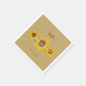Sonnenstudio in Salbei-Hochzeit Serviette (Ecke)
