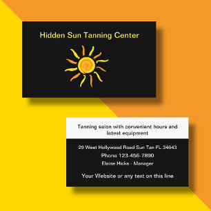 Sonnenstudio Modern Visitenkarte