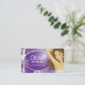 Sonnenstudio-Visitenkarte Visitenkarte (Stehend Vorderseite)