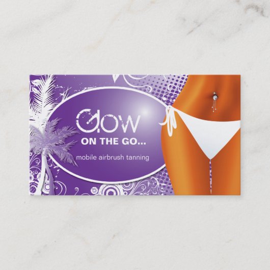 Sonnenstudio-Visitenkarte Visitenkarte (Vorderseite)