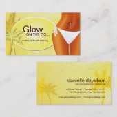 Sonnenstudio-Visitenkarte Visitenkarte (Vorne/Hinten)