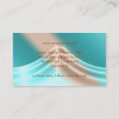 Sonnenstudiosommer-Aquabronze Visitenkarte (Rückseite)
