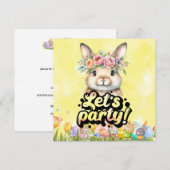 Sonnenstuhl in Ostern: Save the Date Einladung (Vorne/Hinten)