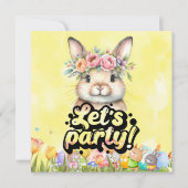 Sonnenstuhl in Ostern: Save the Date Einladung (Vorderseite)