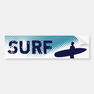 Sonnensurf Autoaufkleber