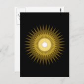 Sonnensymbol Postkarte (Vorne/Hinten)