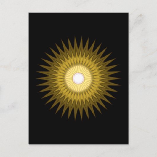 Sonnensymbol Postkarte (Vorderseite)