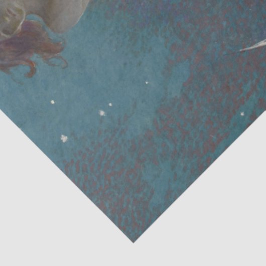 Sonnensystem 1920er Goddess Stars Universe Seidenpapier (Detail)