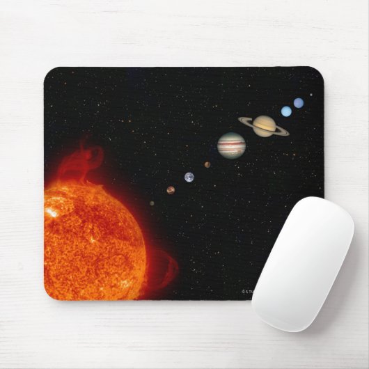 Sonnensystem 2 mousepad (Mit Mouse)