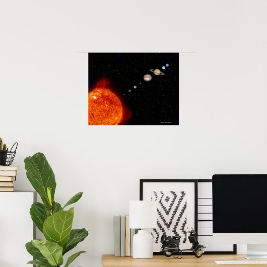Sonnensystem 2 poster (Heimbüro)