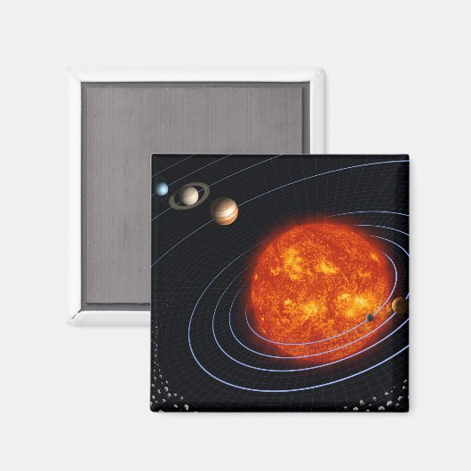 Sonnensystem 8 magnet (Vorderseite/Rückseite)