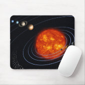 Sonnensystem 8 mousepad (Mit Mouse)