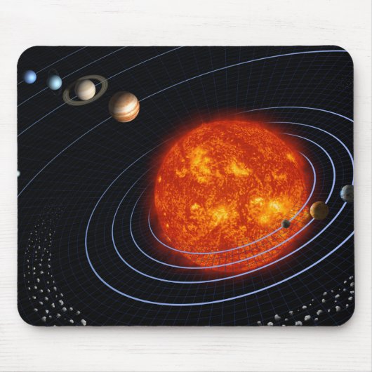 Sonnensystem 8 mousepad (Vorne)