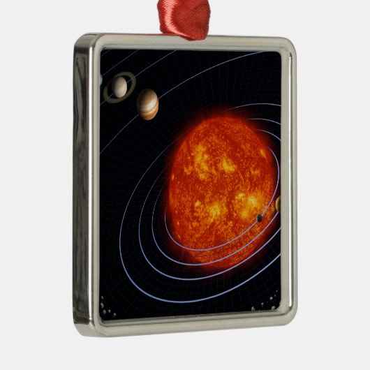 Sonnensystem 8 ornament aus metall (Rechts)