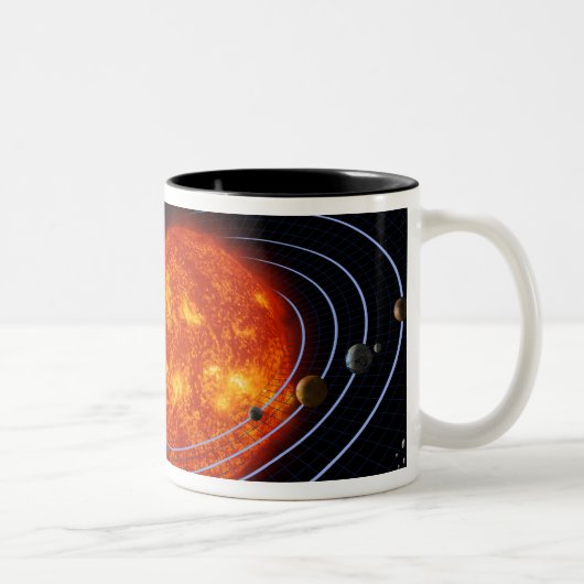 Sonnensystem 8 zweifarbige tasse (Rechts)