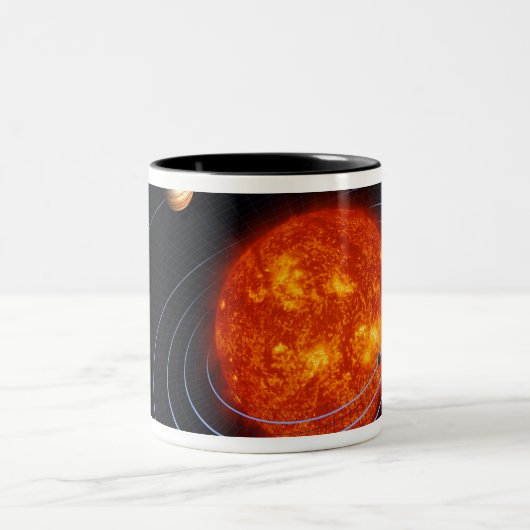 Sonnensystem 8 zweifarbige tasse (Mittel)