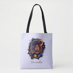 Sonnensystem Afro Woman Tasche