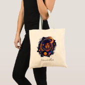 Sonnensystem Afro Woman Tragetasche (Vorderseite (Produkt))