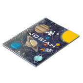 Sonnensystem, Astronaut und Raumschiff Notizblock (Linke Seite)