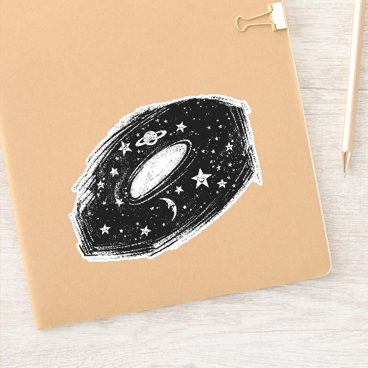 Sonnensystem Aufkleber (Notizbuch)