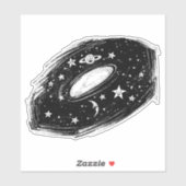 Sonnensystem Aufkleber (Blatt)