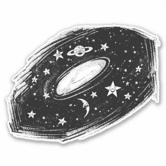 Sonnensystem Aufkleber (Vorderseite)