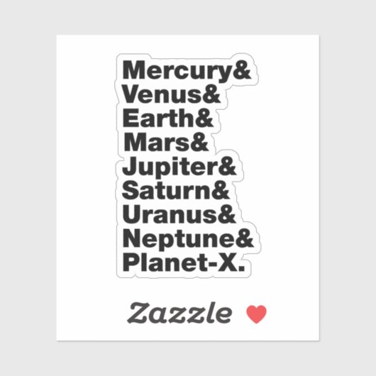 Sonnensystem Aufkleber (Blatt)