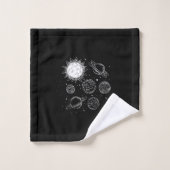 Sonnensystem badhandtuch set (Waschlappen)