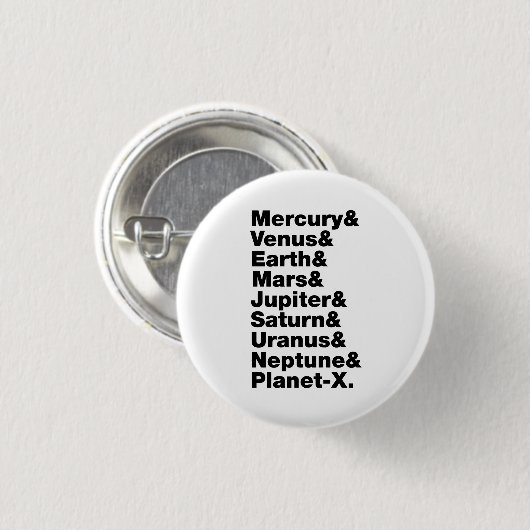 Sonnensystem Button (Vorne & Hinten)