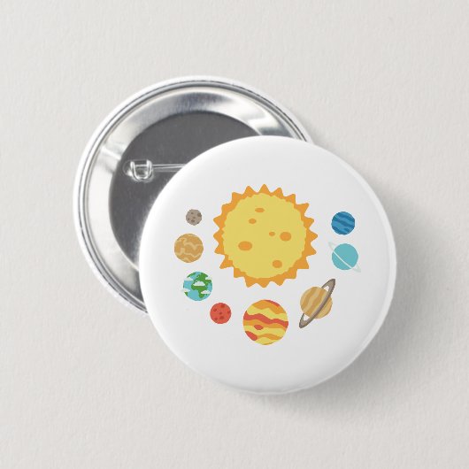 Sonnensystem Button (Vorne & Hinten)