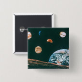 Sonnensystem Button (Vorne & Hinten)