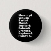 Sonnensystem Button (Vorderseite)