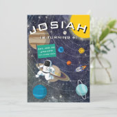 Sonnensystem, Einladung des Astronauten zum Geburt (Stehend Vorderseite)