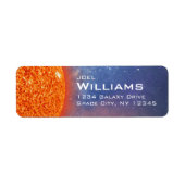 Sonnensystem Fiery Sun Space Rücksendeadresse Leo (Vorne)