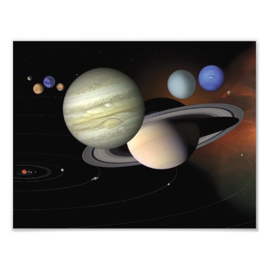Sonnensystem Fotodruck (Vorne)