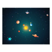 Sonnensystem Fotodruck (Vorne)
