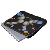 Sonnensystem für den Laptop-Sleeve Laptopschutzhülle (Vorne Knopf)