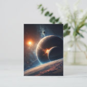 Sonnensystem - Galaxie Postkarte - Konzept Kunst (Stehend Vorderseite)